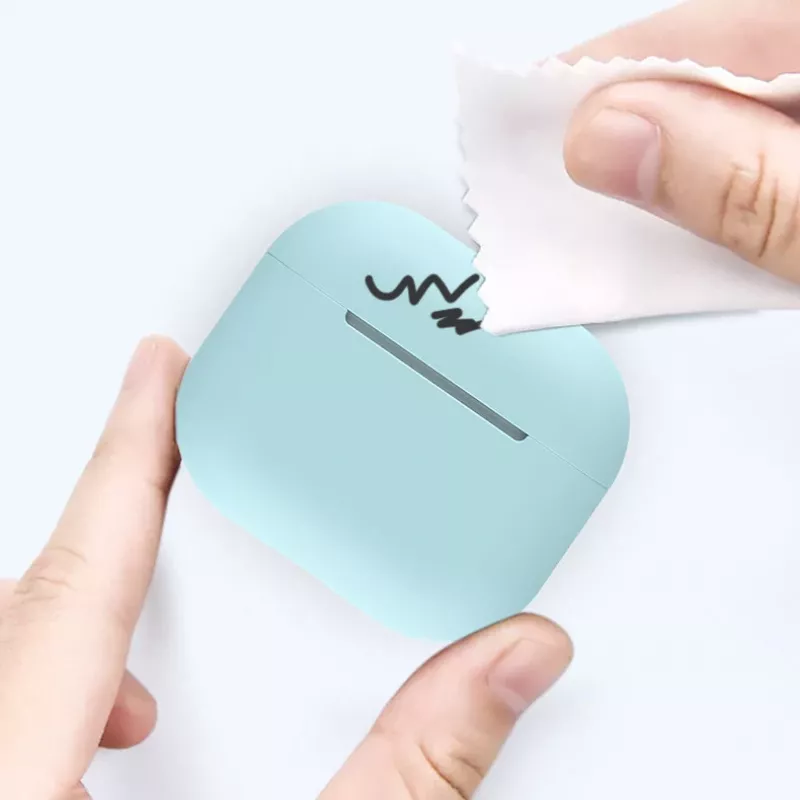 Hurtel silikona apvalks AirPods 2 / AirPods 1, balts