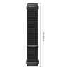 Tech-Protect NylonLoop THP6104 pulksteņa siksniņa Garmin Fenix 5X / 5X Plus / 6X / 6X Pro / 7X / 8 / 8 Pro / 9 / 9 Pro (51 mm), melna