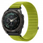 Tech-Protect NylonLoop THP6106 pulksteņa siksna Garmin Fenix 5X / 5X Plus / 6X / 6X Pro / 7X / 8 / 8 Pro / 9 / 9 Pro (51 mm), electric lime