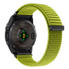 Tech-Protect NylonLoop THP6106 pulksteņa siksna Garmin Fenix 5X / 5X Plus / 6X / 6X Pro / 7X / 8 / 8 Pro / 9 / 9 Pro (51 mm), electric lime