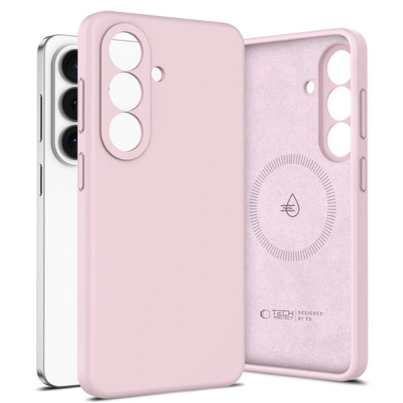 Tech-Protect silikona MagSafe apvalks Samsung Galaxy S26+, Pink Pearl