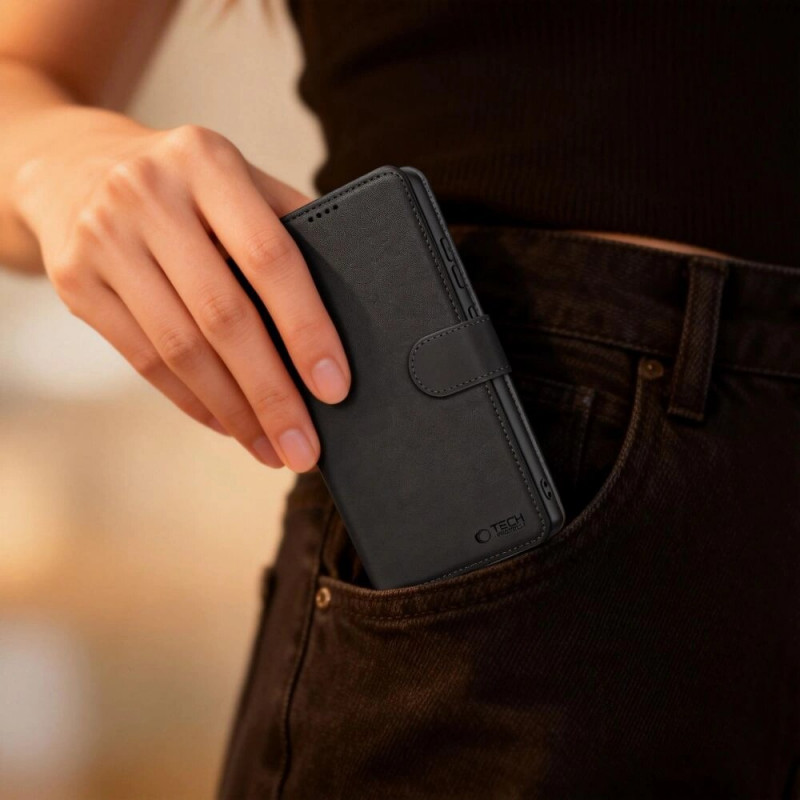 Tech-Protect maciņa tipa vāciņš Samsung Galaxy S26 Ultra, melns