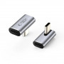 Tech-Protect UltraBoost AA03 USB-C leņķa adapteris, pelēks