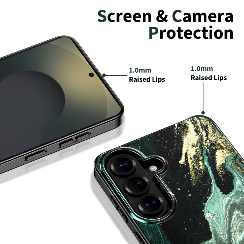 Tech-Protect Lamano MagSafe vāciņš Samsung Galaxy S26, melns un zaļš