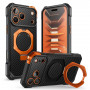Supcase UB Grip Mag MagSafe Aramid vāciņš Apple iPhone 17 Pro Max / 18 Pro Max, melns/oranžs