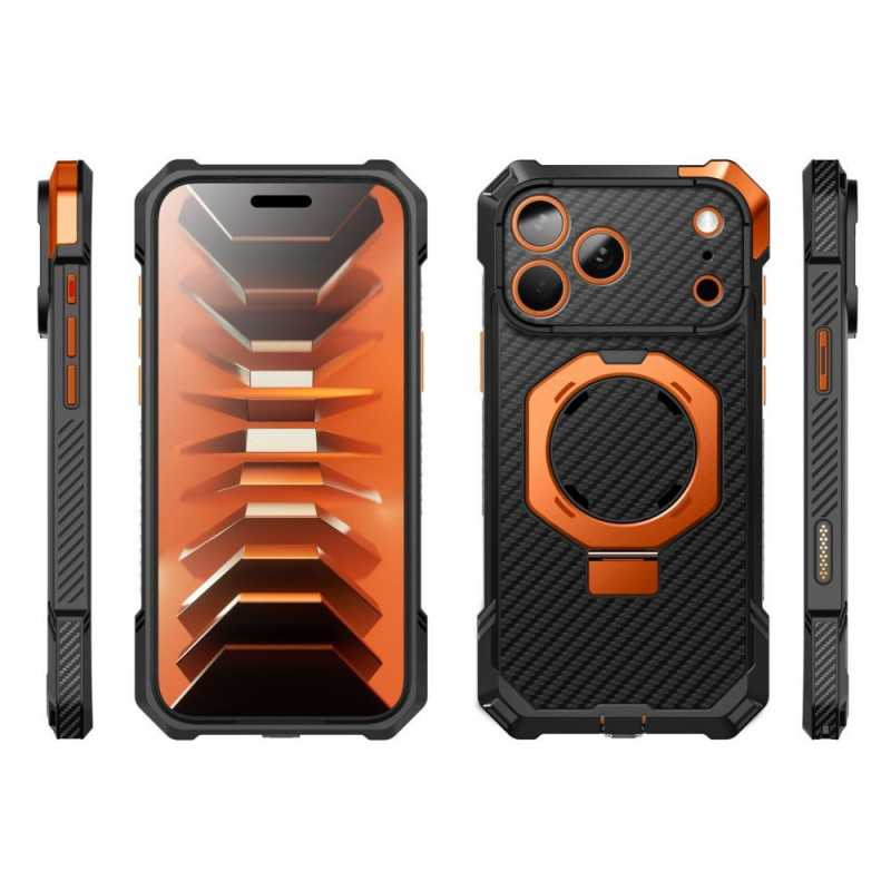 Supcase UB Grip Mag MagSafe Aramid vāciņš Apple iPhone 17 Pro Max / 18 Pro Max, melns/oranžs