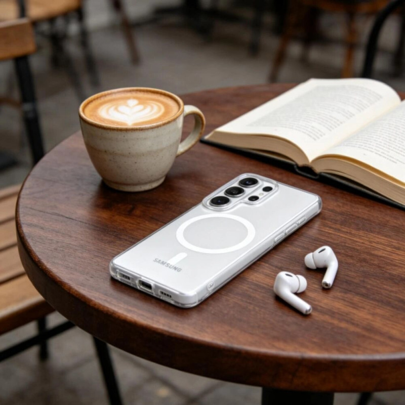 Tech-Protect MagSlim MagSafe vāciņš Samsung Galaxy S26 Ultra, Matte Ice