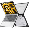 Tech-Protect SmartShell Pro vāciņš Apple MacBook Air 13" (M2/M3/M4/M5) 2023-2025, melns/caurspīdīgs