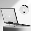 Tech-Protect SmartShell Pro vāciņš Apple MacBook Air 13" (M2/M3/M4/M5) 2023-2025, melns/caurspīdīgs