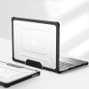Tech-Protect SmartShell Pro vāciņš Apple MacBook Air 13" (M2/M3/M4/M5) 2023-2025, melns/caurspīdīgs