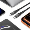 Tech-Protect UB11T Ultraboost USB-C / USB-C kabelis, PD 100W, 100 cm, melns