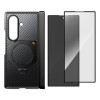 Supcase UB Aero MagSafe vāciņš Samsung Galaxy Z Fold 8 Ultra ar rūdīto stiklu un privātuma stiklu, Aramid Black