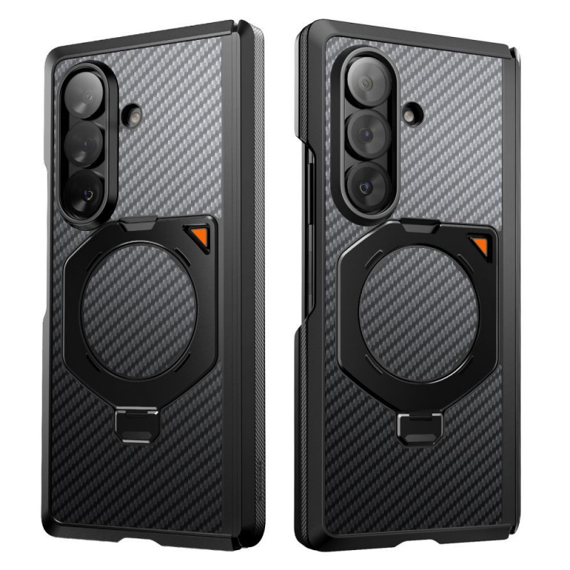 Supcase UB Aero MagSafe vāciņš Samsung Galaxy Z Fold 8 Ultra ar rūdīto stiklu un privātuma stiklu, Aramid Black