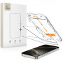 Tech-Protect Quick Set+ rūdītā stikla ekrāna aizsargs Apple iPhone 16 Pro, melns (2 gab.)