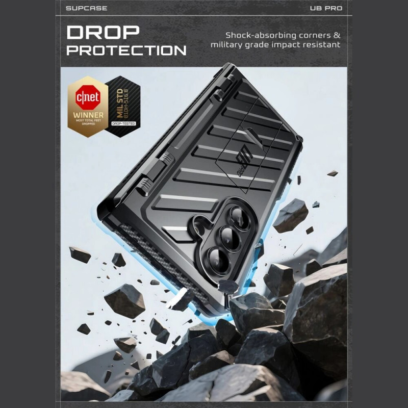 Supcase Unicorn Beetle Pro vāciņš Samsung Galaxy Z Fold 7, melns