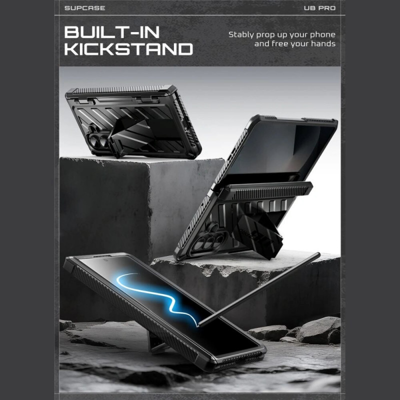 Supcase Unicorn Beetle Pro vāciņš Samsung Galaxy Z Fold 7, melns