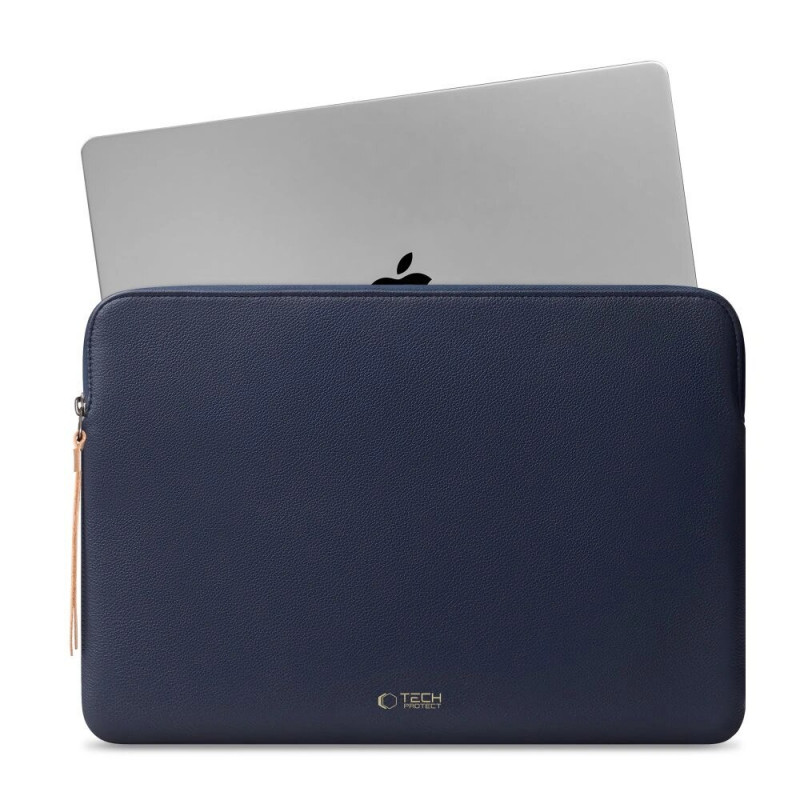 Tech-Protect Fleece klēpjdatora futrālis 15-16", tumši zils