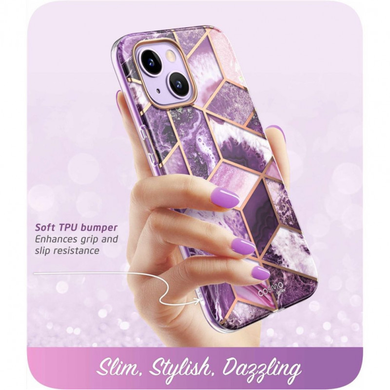 Supcase Cosmo vāciņš Apple iPhone 14 Plus / 15 Plus, Marble Purple