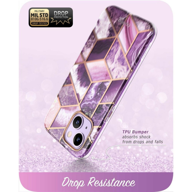 Supcase Cosmo vāciņš Apple iPhone 14 Plus / 15 Plus, Marble Purple