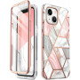 Supcase Cosmo vāciņš Apple iPhone 14 Plus / 15 Plus, Pink Marble