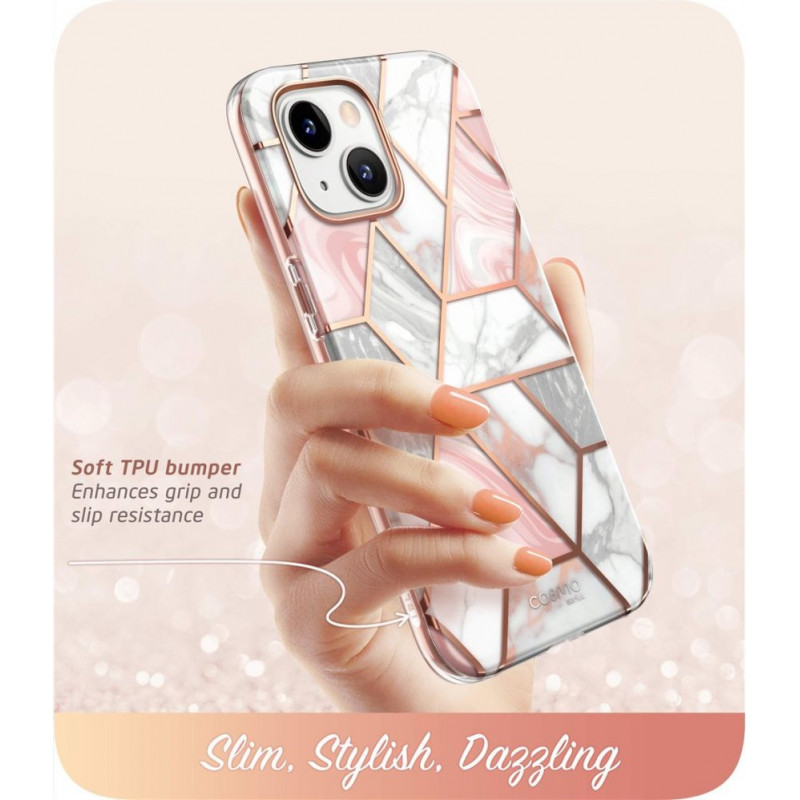Supcase Cosmo vāciņš Apple iPhone 14 Plus / 15 Plus, Pink Marble