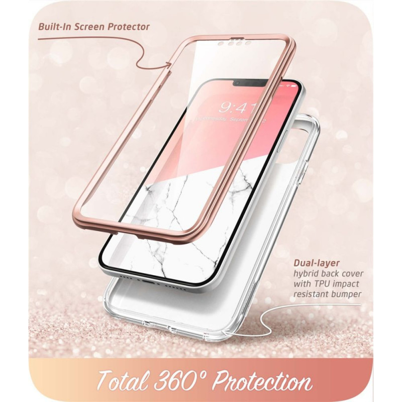 Supcase Cosmo vāciņš Apple iPhone 14 Plus / 15 Plus, Pink Marble