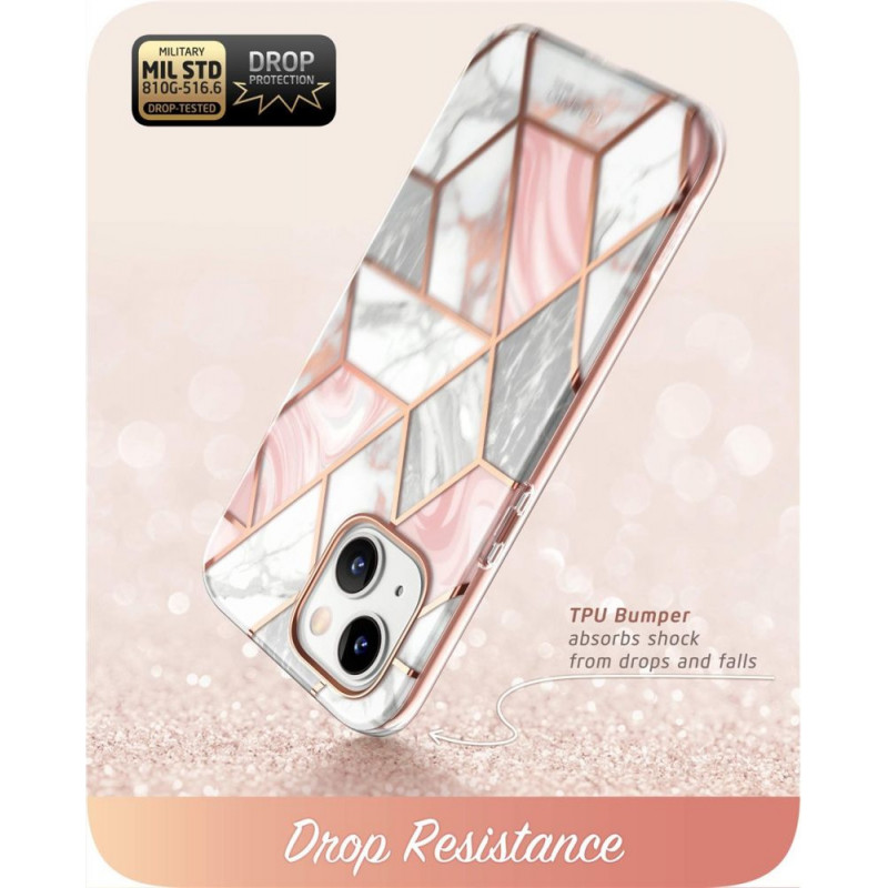 Supcase Cosmo vāciņš Apple iPhone 14 Plus / 15 Plus, Pink Marble