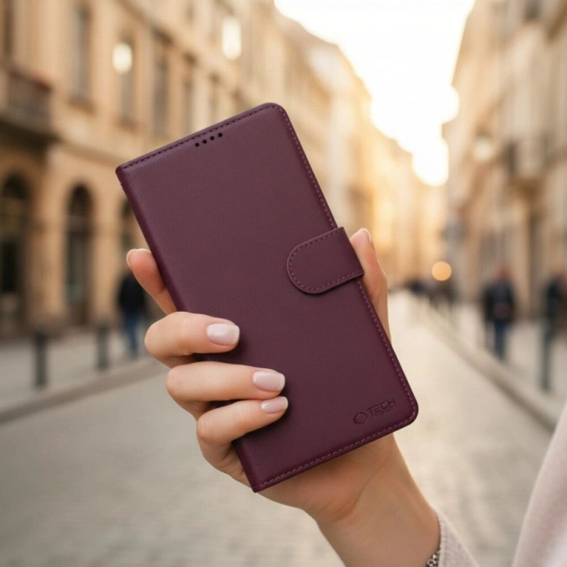 Tech-Protect maciņa futrālis Samsung Galaxy A57 5G, bordo