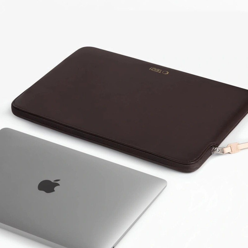 Tech-Protect Fleece klēpjdatora futrālis 13-14", Chocolate (brūns)