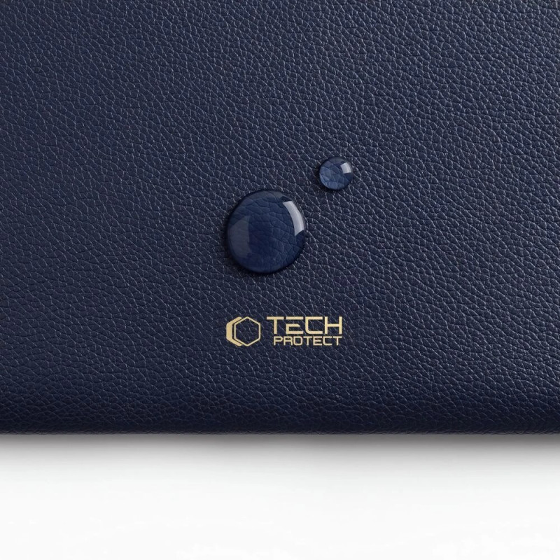 Tech-Protect Fleece klēpjdatora futrālis 13-14" tumši zilā krāsā
