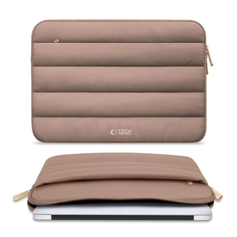 Tech-Protect Fluffy portatīvā datora maciņš 13-14", Walnut (brūns)