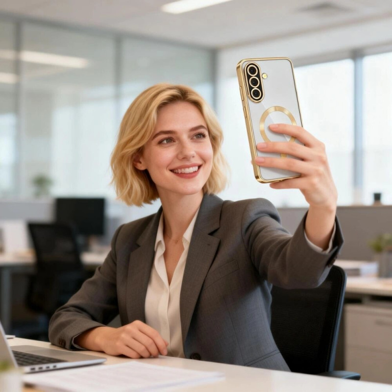 Tech-Protect MagFlex MagSafe vāciņš Samsung Galaxy A37 5G, Shiny Gold