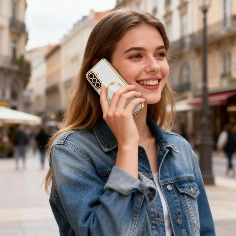 Tech-Protect MagFlex MagSafe vāciņš Samsung Galaxy A37 5G, Shiny Gold