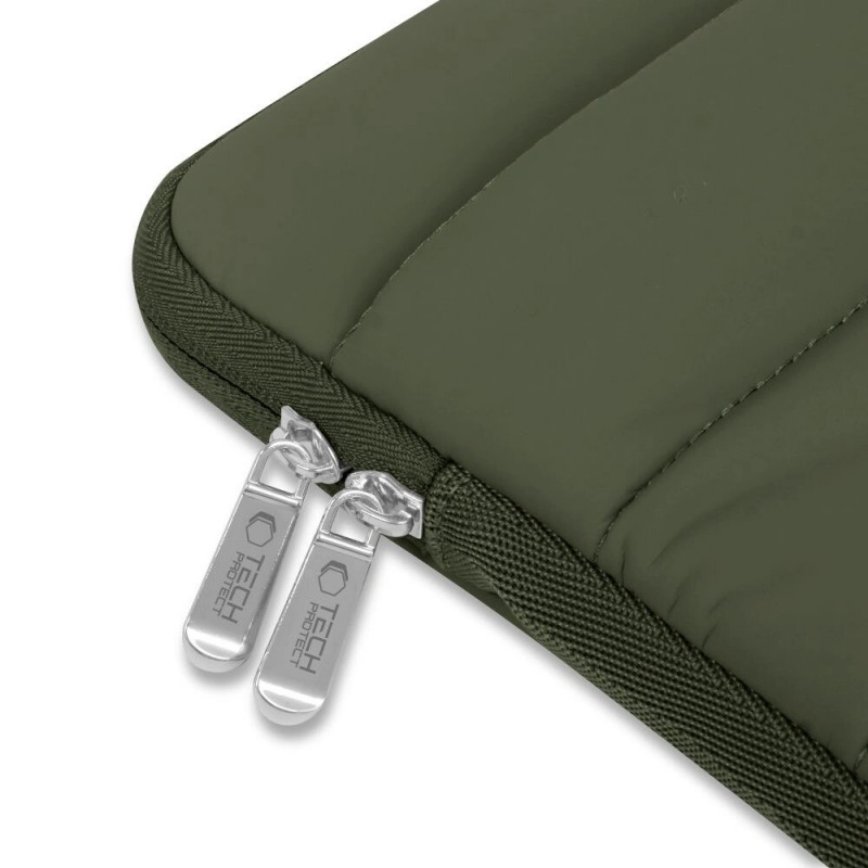 Tech-Protect Fluffy portatīvā datora maciņš 13-14" armijas zaļš