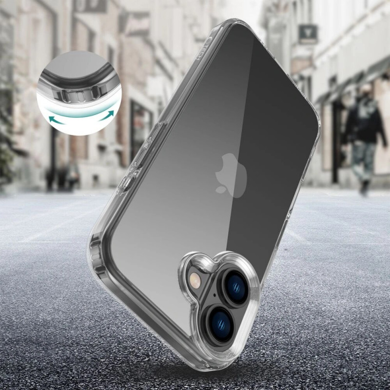 Tech-Protect Flexair Hybrid apvalks Apple iPhone 16, caurspīdīgs