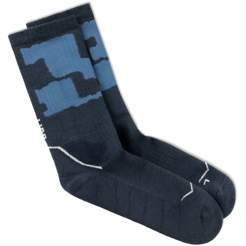 Buff Merino MW Crew zeķes MWC2, Night Blue, L