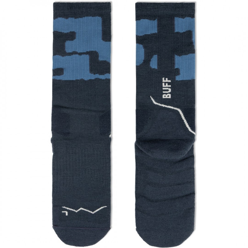 Buff Merino MW Crew zeķes MWC2, Night Blue, L