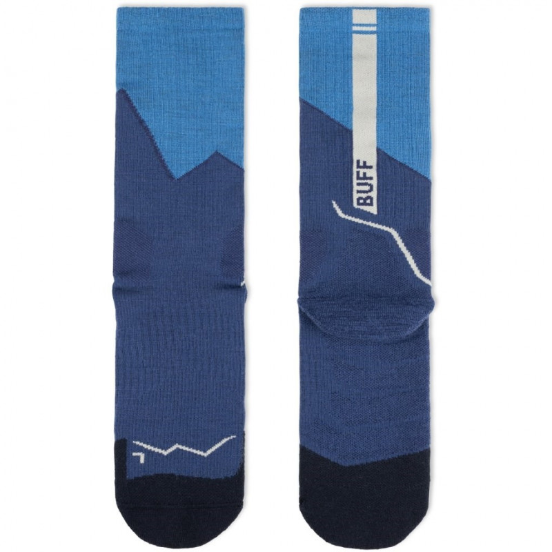 Buff Merino MW Crew zeķes MWC1, zilas, L