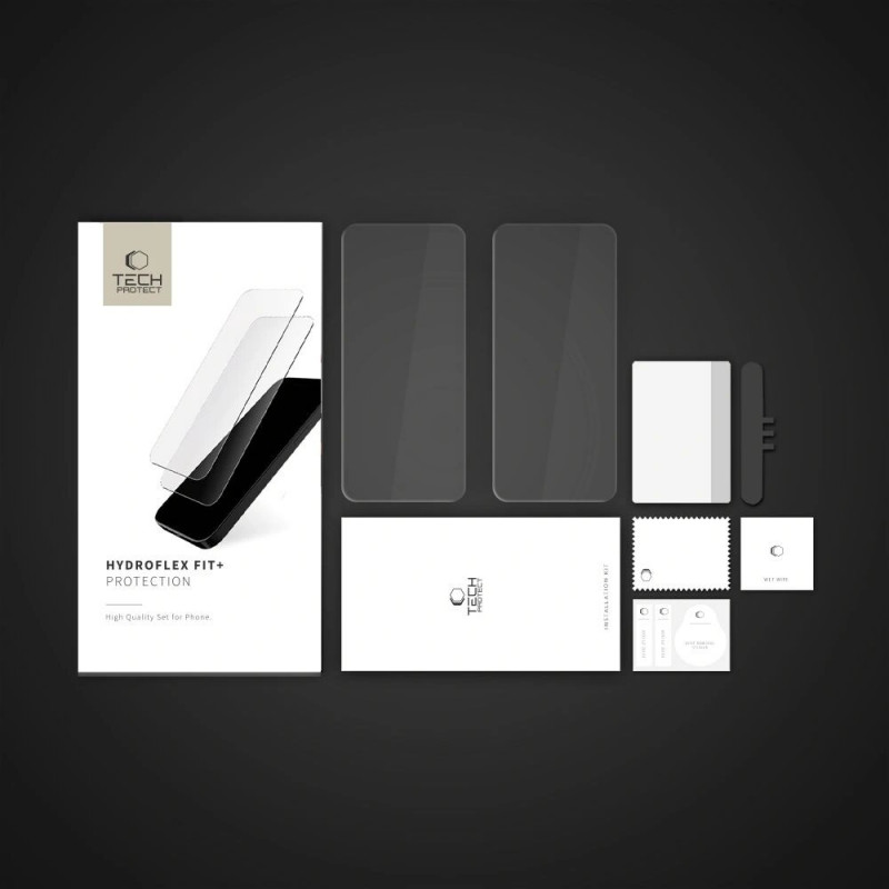 Tech-Protect Hydroflex Fit+ hidrogēla plēve Xiaomi Redmi Note 14 Pro 5G / 14 Pro+ Plus 5G / Poco X7 5G (2 gab.), caurspīdīga