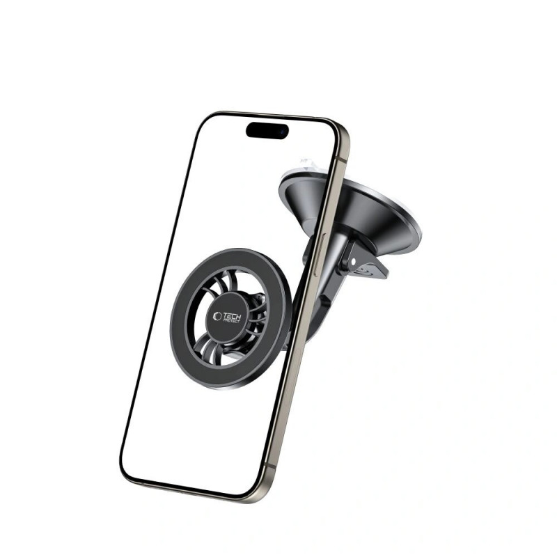 Tech-Protect N56 Magnetic MagSafe Dashboard Short Car Mount THP3904, melns