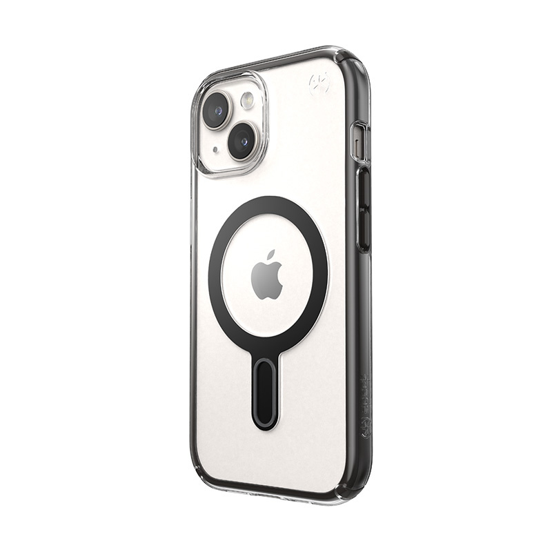 Speck Presidio Perfect-Clear ClickLock & MagSafe SPK526 apvalks Apple iPhone 15 / 14 / 13, Clear / Frosted Black / Slate Grey