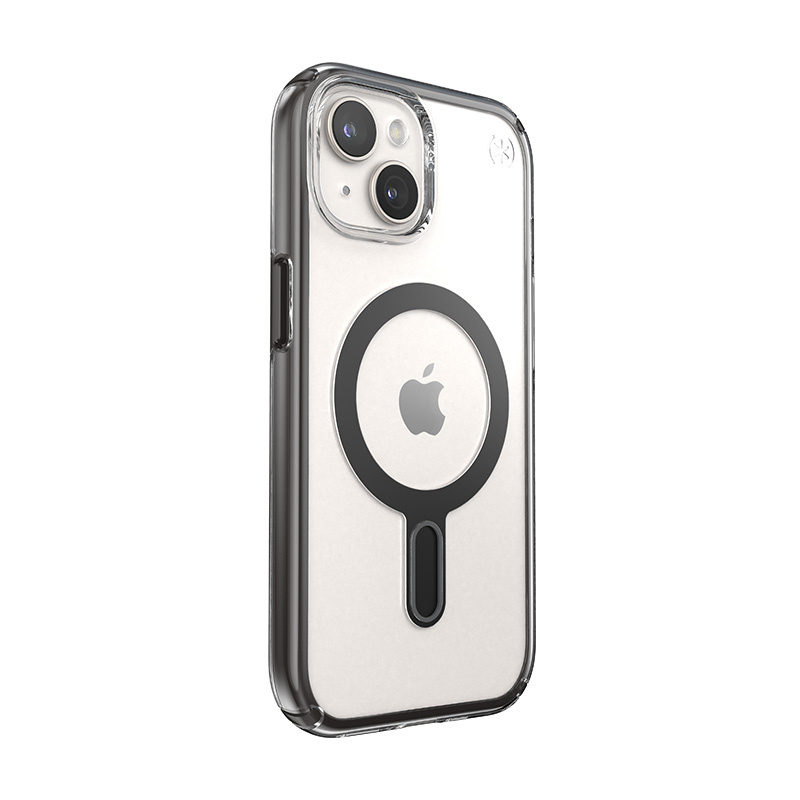 Speck Presidio Perfect-Clear ClickLock & MagSafe SPK526 apvalks Apple iPhone 15 / 14 / 13, Clear / Frosted Black / Slate Grey