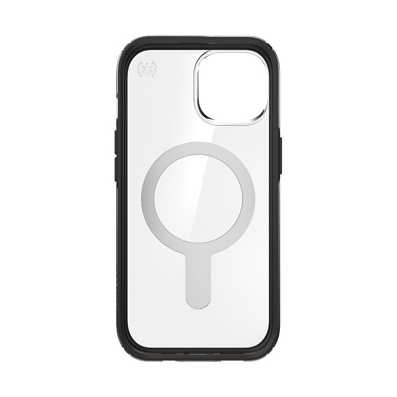 Speck Presidio Perfect-Clear ClickLock & MagSafe SPK526 apvalks Apple iPhone 15 / 14 / 13, Clear / Frosted Black / Slate Grey