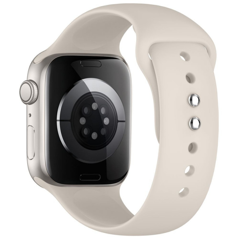 Tech-Protect silikona siksniņa Apple Watch 8 / 9 / 10 / 11 / 12 / SE / Ultra 44/45/46/49 mm, Starlight