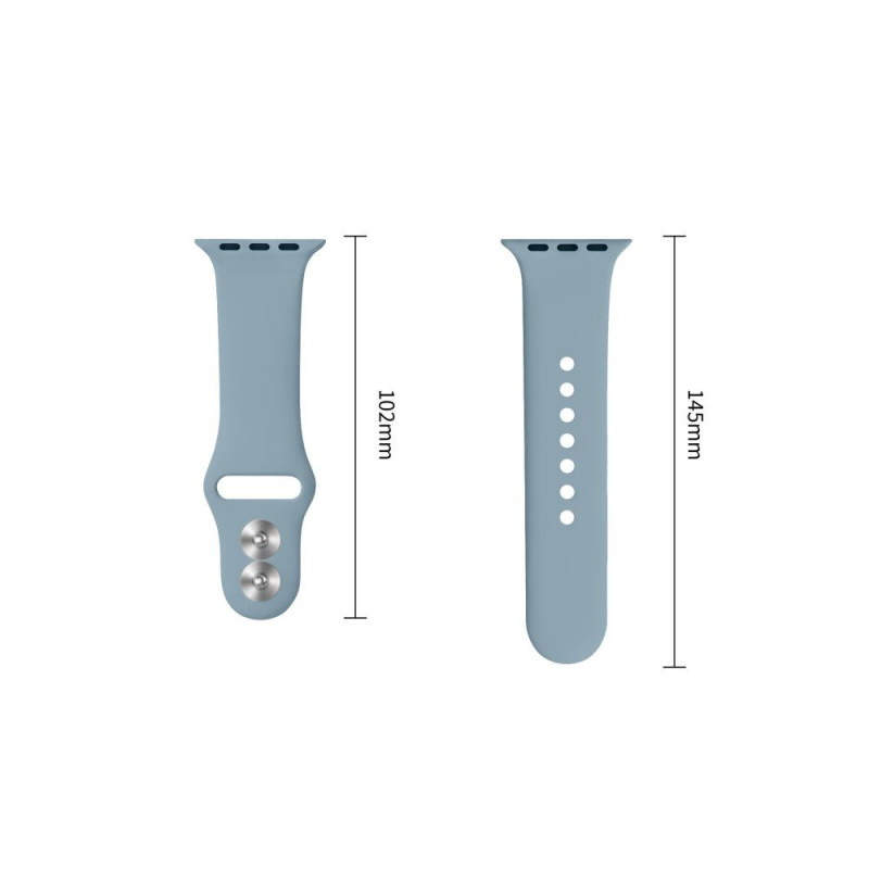 Tech-Protect silikona siksniņa Apple Watch 8 / 9 / 10 / 11 / 12 / SE / Ultra 44/45/46/49 mm, Blue Jeans