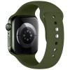 Tech-Protect silikona siksniņa Apple Watch 8 / 9 / 10 / 11 / 12 / SE / Ultra 44/45/46/49 mm, olīvu zaļa