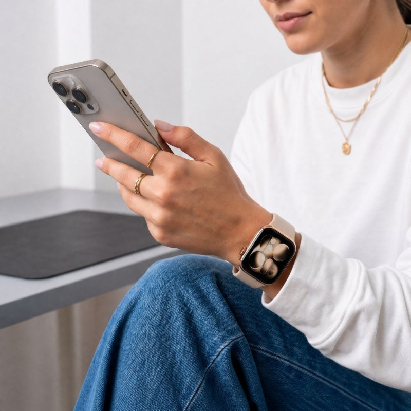 Tech-Protect silikona siksniņa Apple Watch 8 / 9 / 10 / 11 / 12 / SE / Ultra 44/45/46/49 mm, Walnut