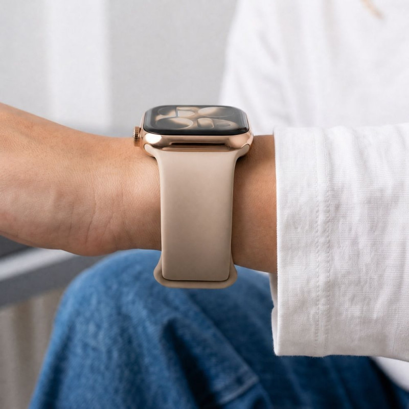 Tech-Protect silikona siksniņa Apple Watch 8 / 9 / 10 / 11 / 12 / SE / Ultra 44/45/46/49 mm, Walnut