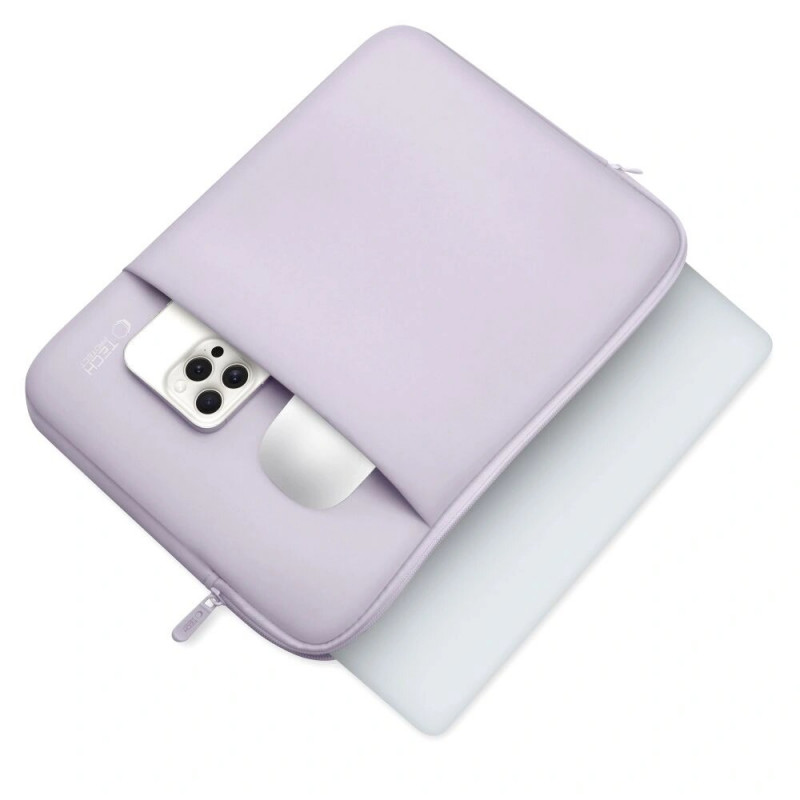 Tech-Protect neoprēna portatīvā datora maciņš 15-16", mauve