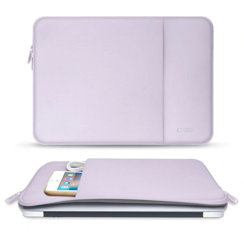 Tech-Protect neoprēna portatīvā datora maciņš 15-16", mauve
